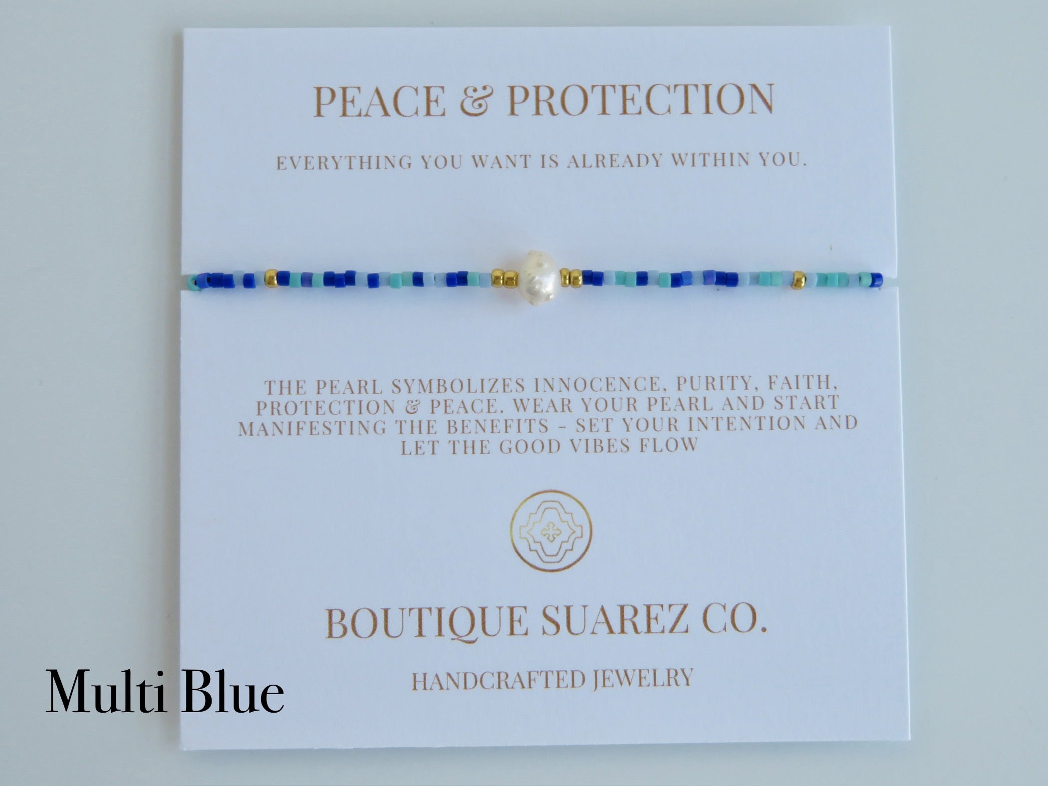 Manifest Peace - Pearl Bracelet