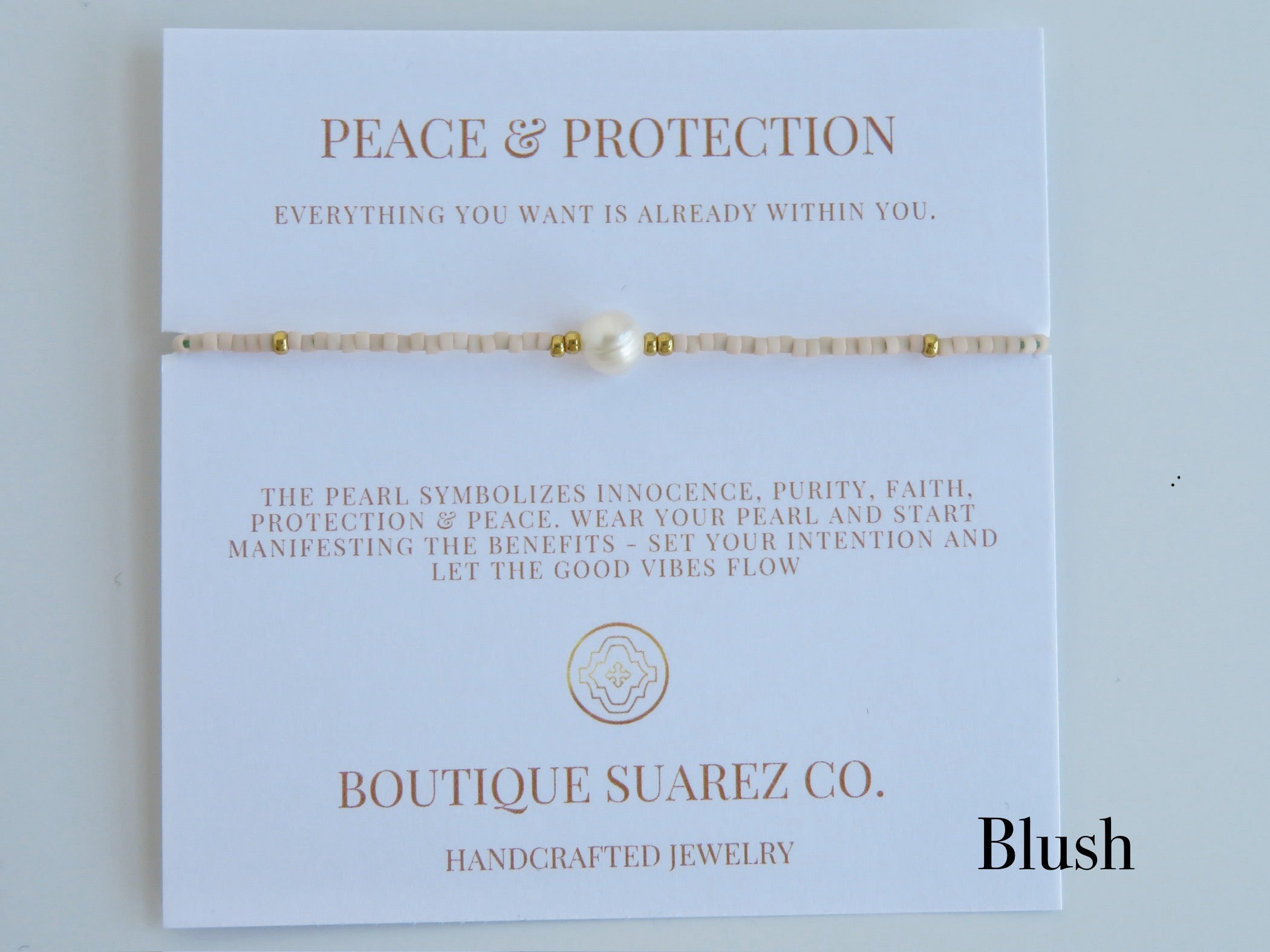 Manifest Peace - Pearl Bracelet