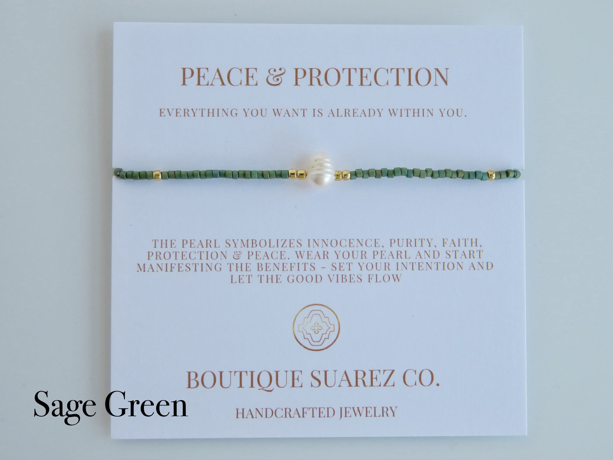 Manifest Peace - Pearl Bracelet