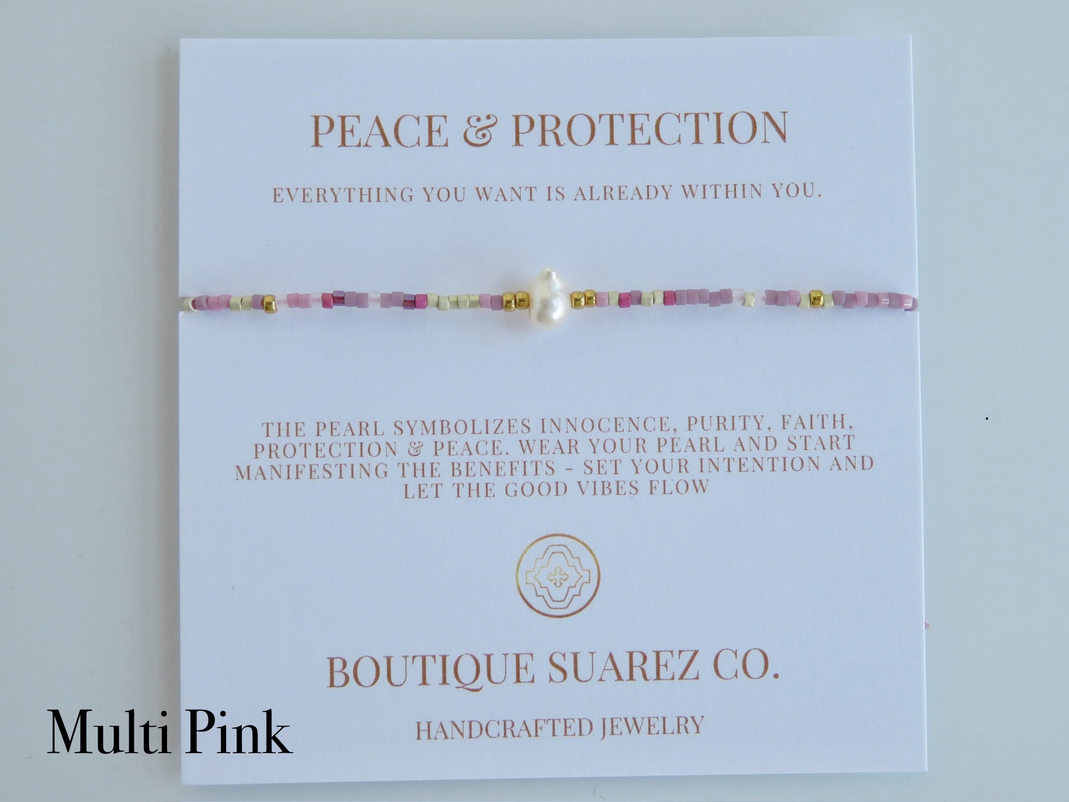 Manifest Peace - Pearl Bracelet