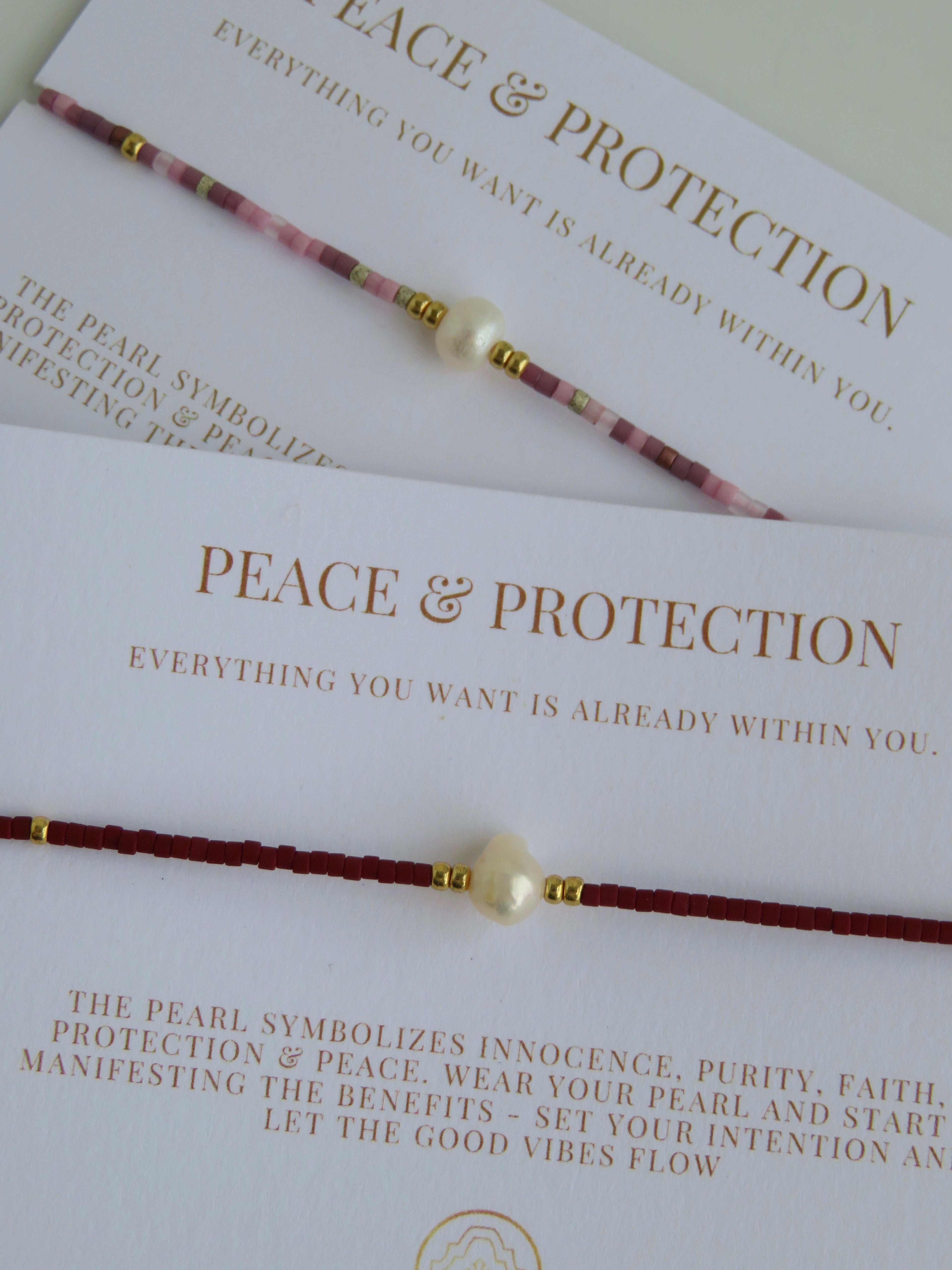 Manifest Peace - Pearl Bracelet