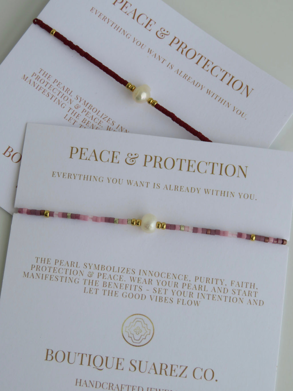 Manifest Peace - Pearl Bracelet