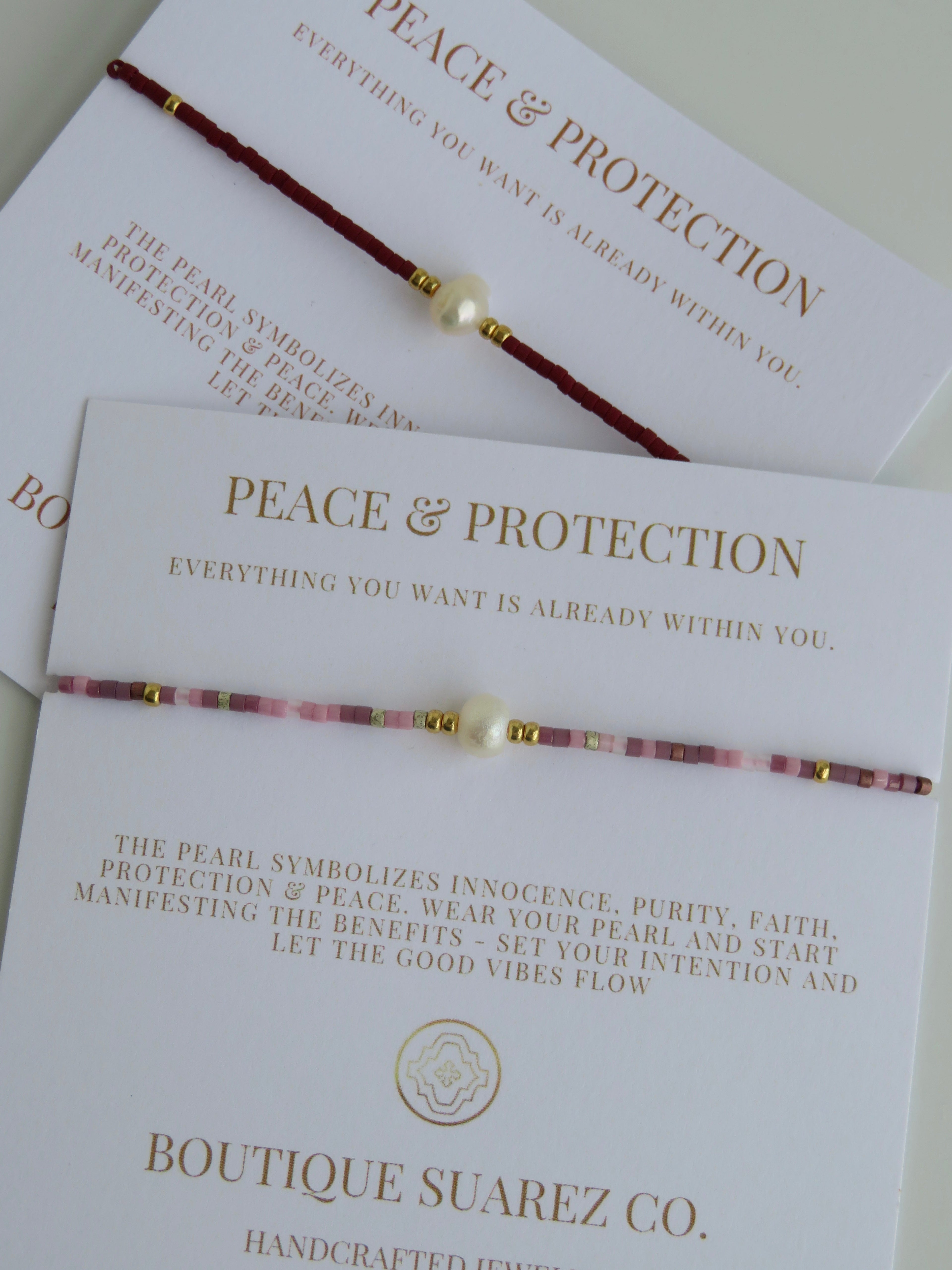Manifest Peace - Pearl Bracelet