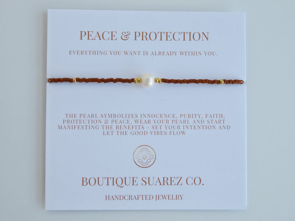 Manifest Peace - Pearl Bracelet