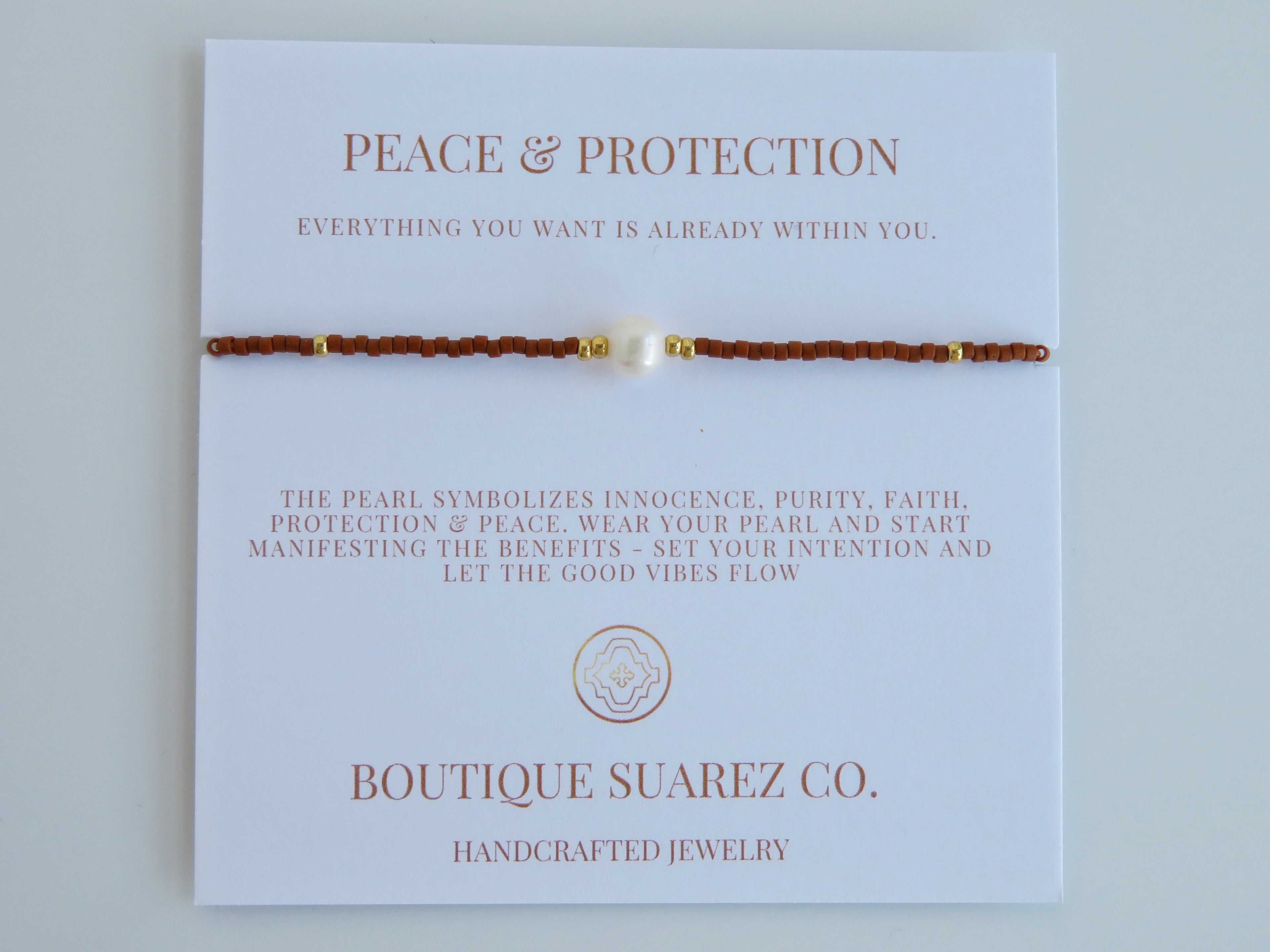 Manifest Peace - Pearl Bracelet
