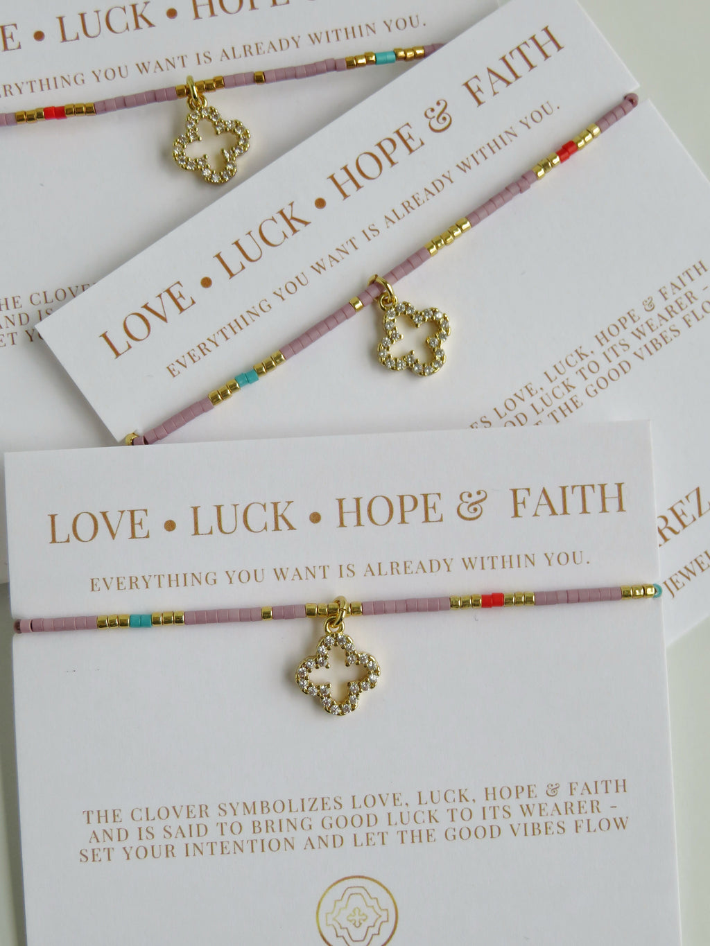 Infinite Luck - Abigail Clover Bracelet - Lavender