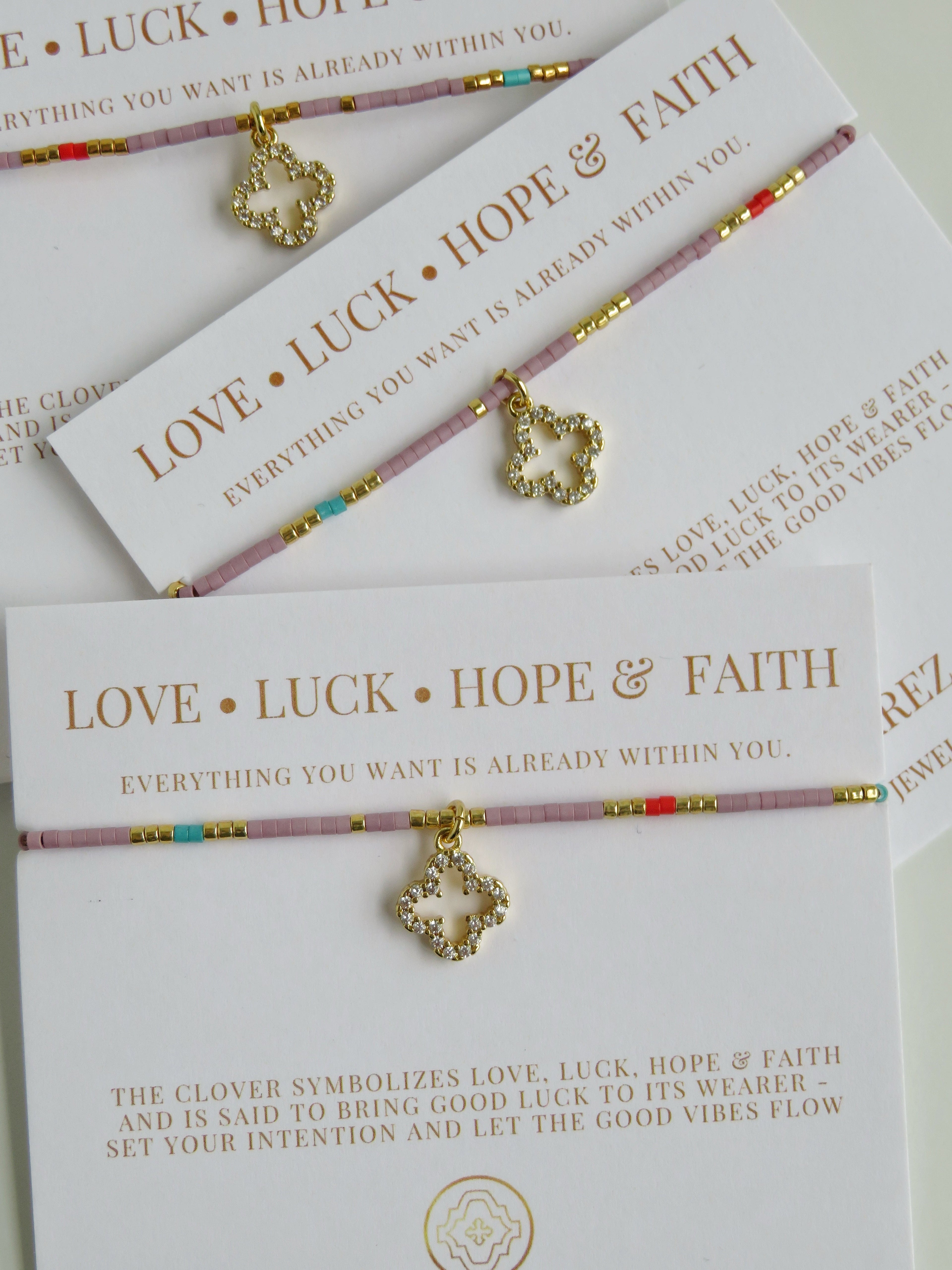 Infinite Luck - Abigail Clover Bracelet - Lavender