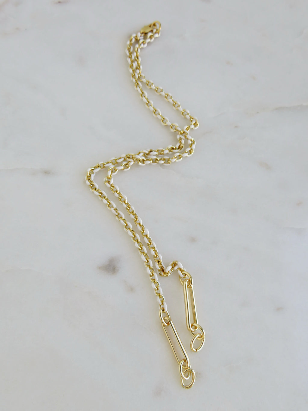 Blanc Charm Holder Necklace - Clicker Clasp - add charms