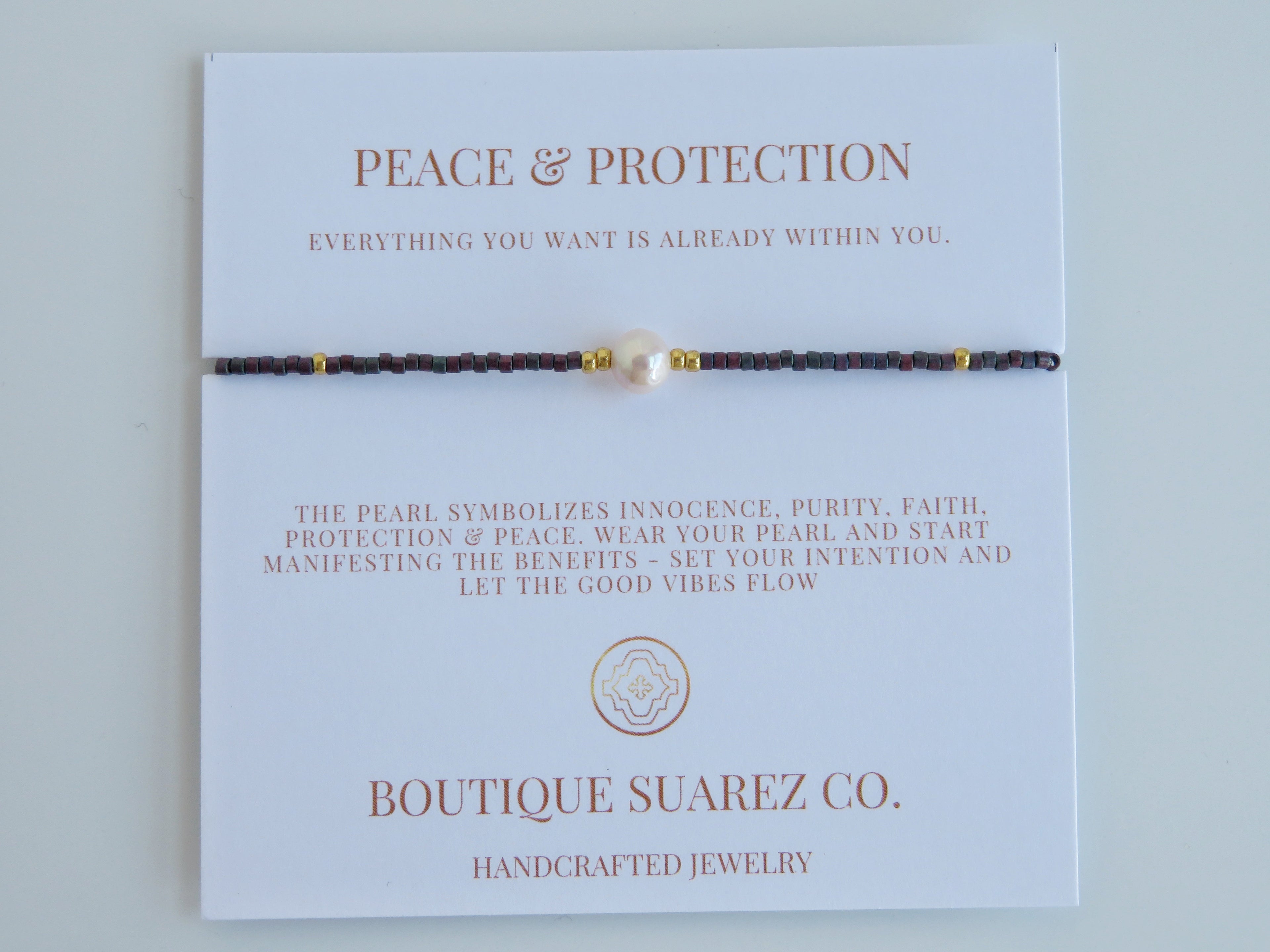 Manifest Peace - Pearl Bracelet