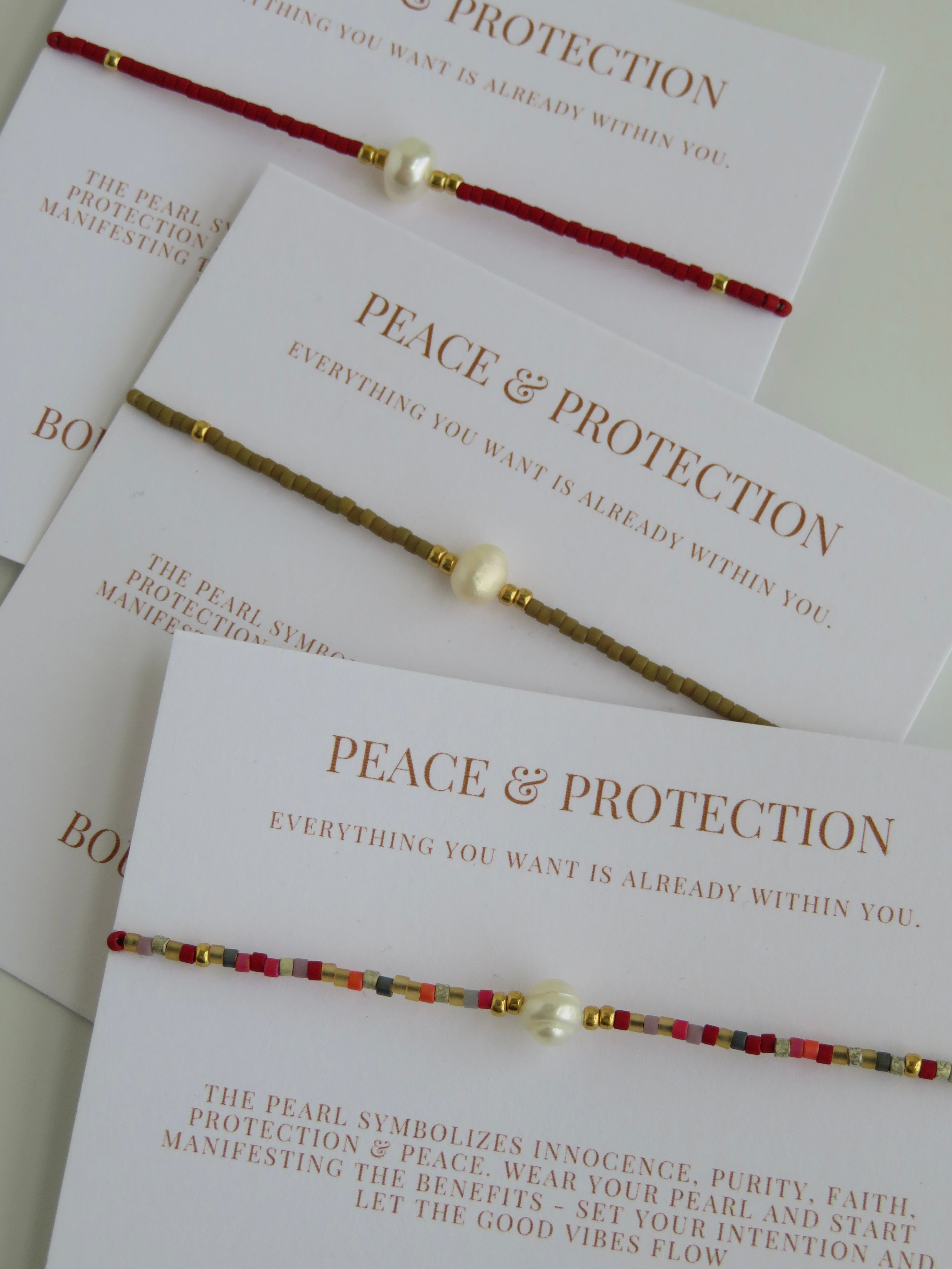Manifest Peace - Pearl Bracelet
