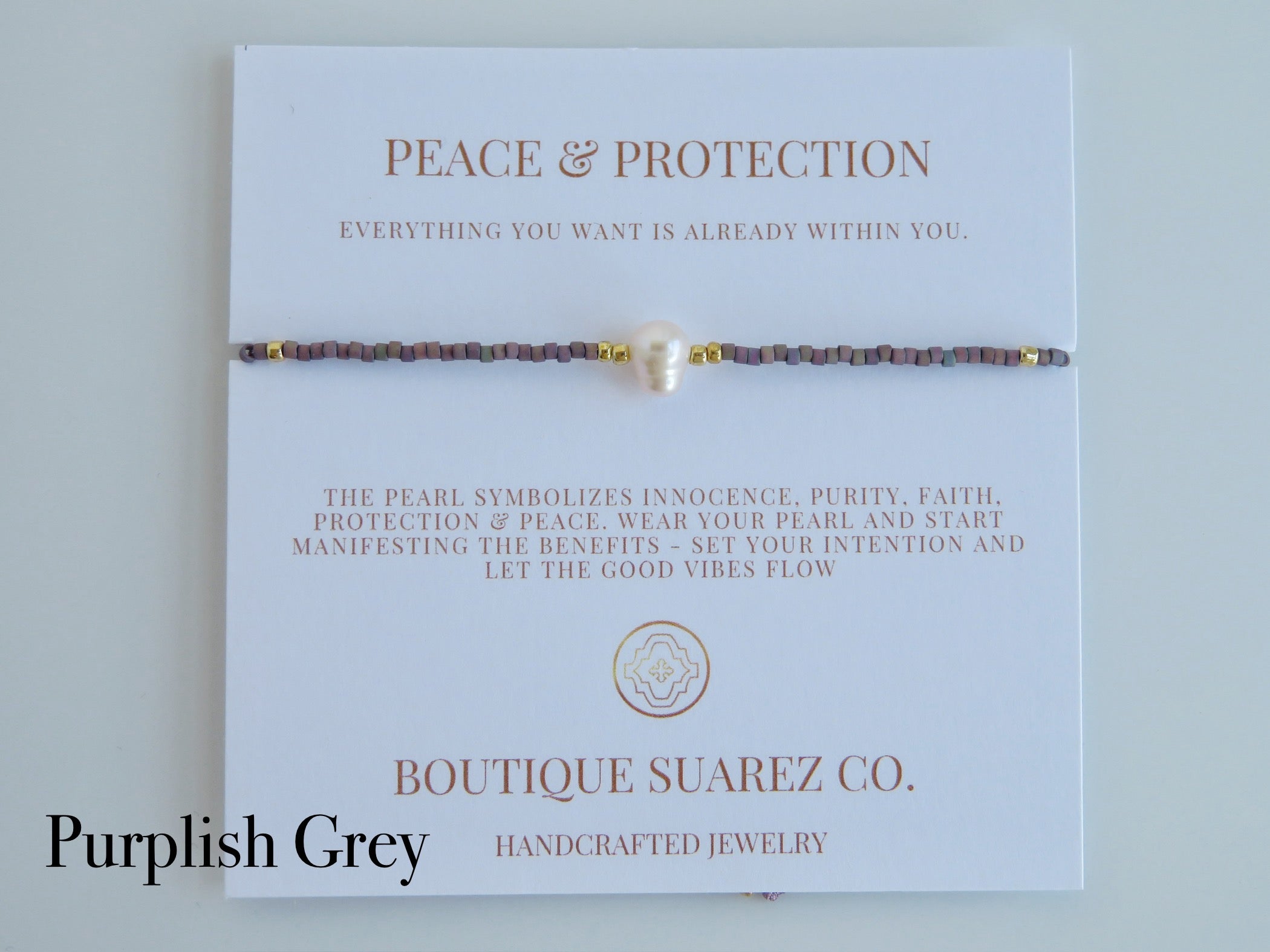 Manifest Peace - Pearl Bracelet