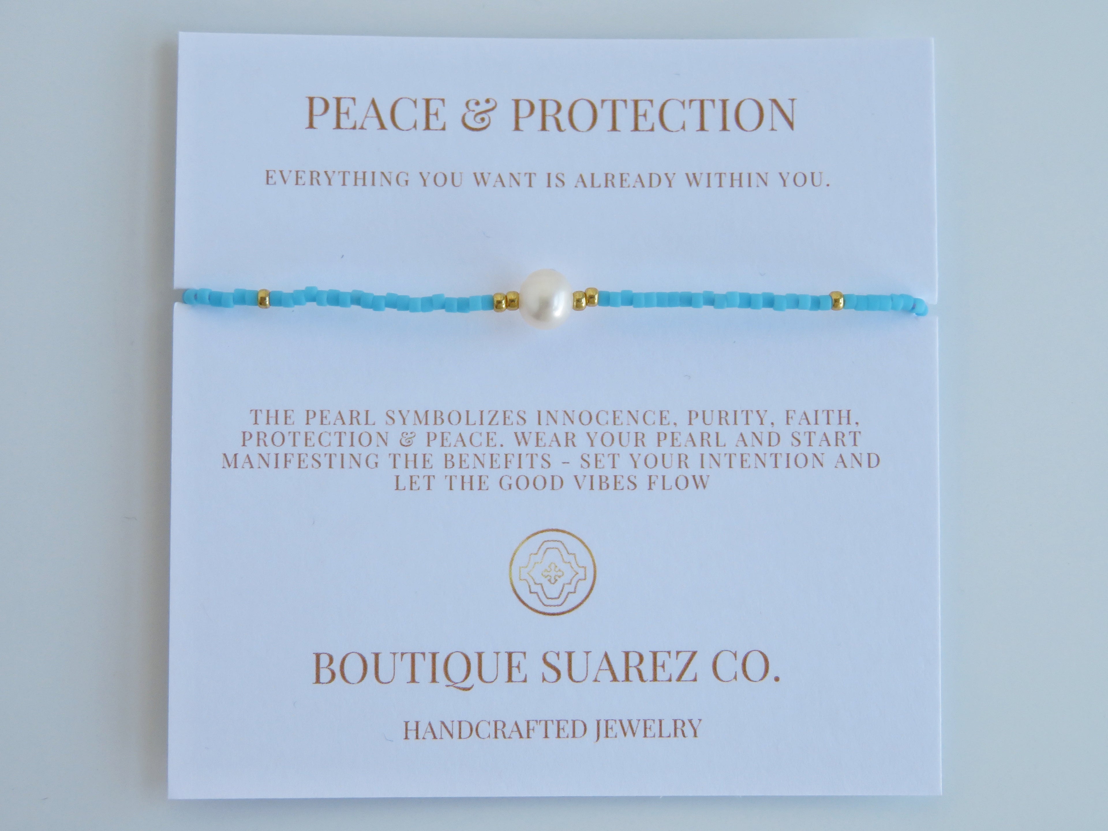 Manifest Peace - Pearl Bracelet