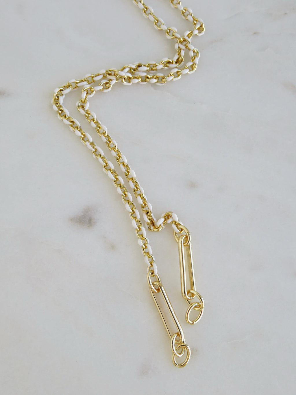 Blanc Charm Holder Necklace - Clicker Clasp - add charms