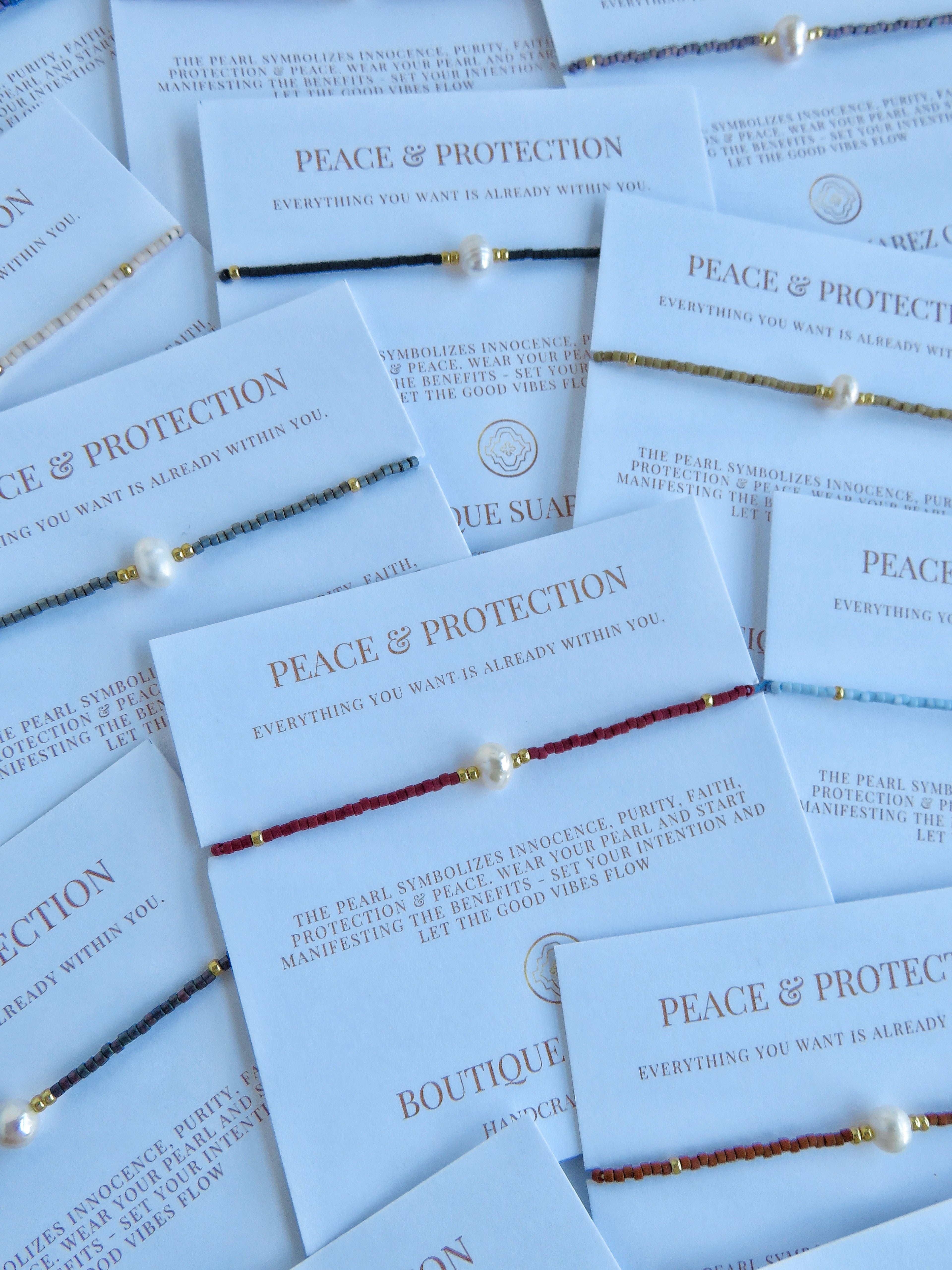 Manifest Peace - Pearl Bracelet