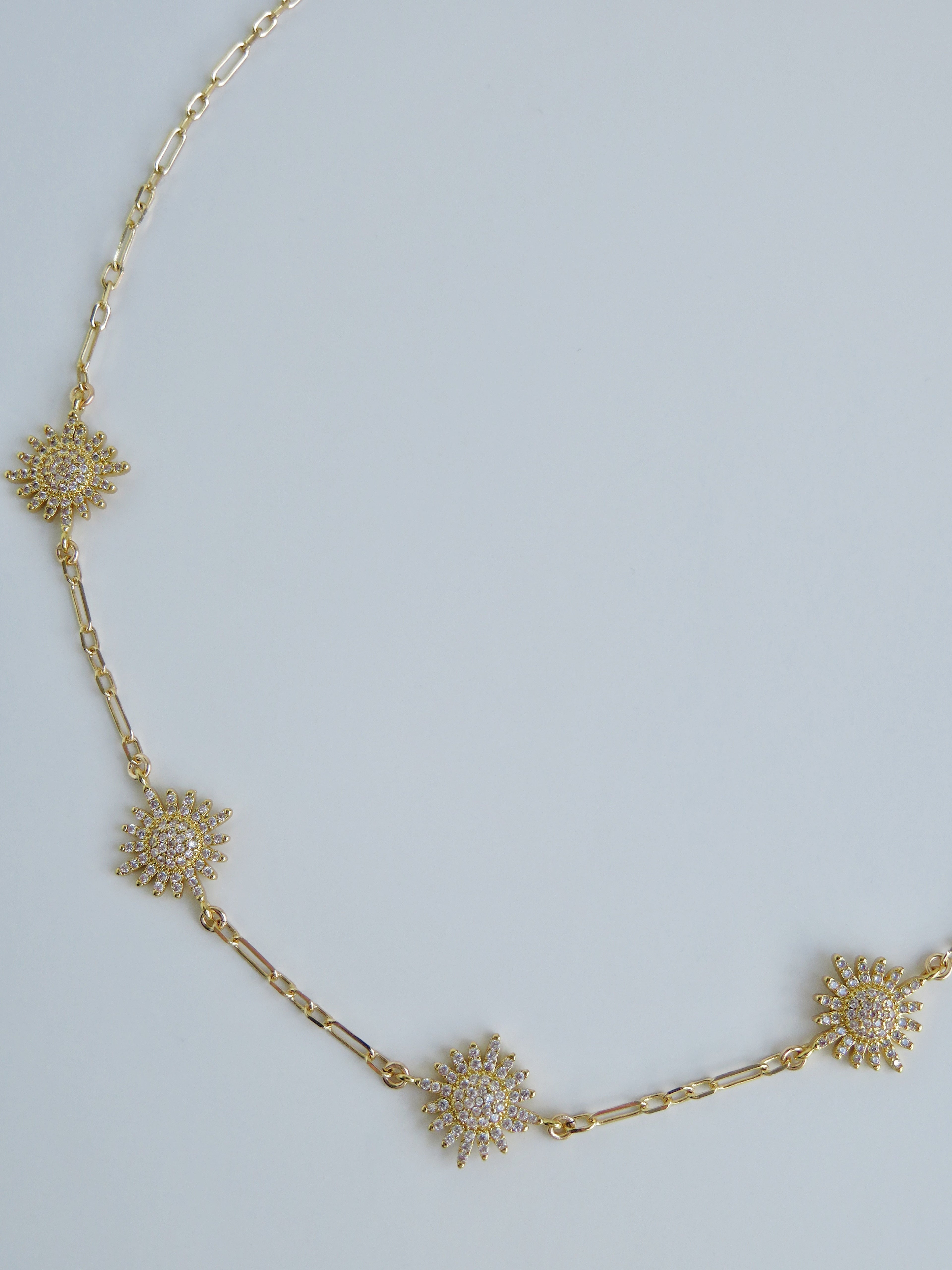 Diamond Sun Necklace