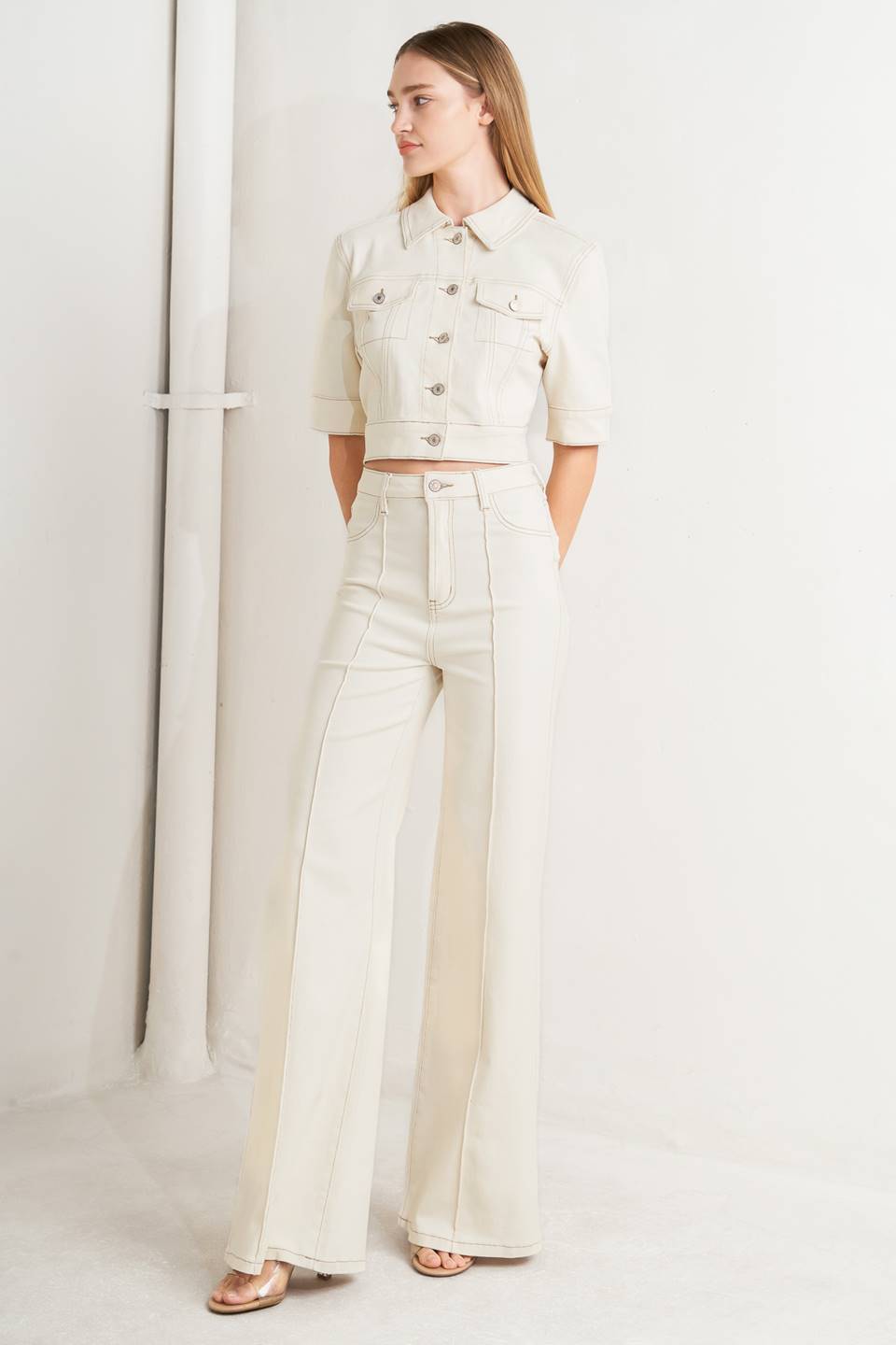 MODERN NEUTRAL TWILL JACKET