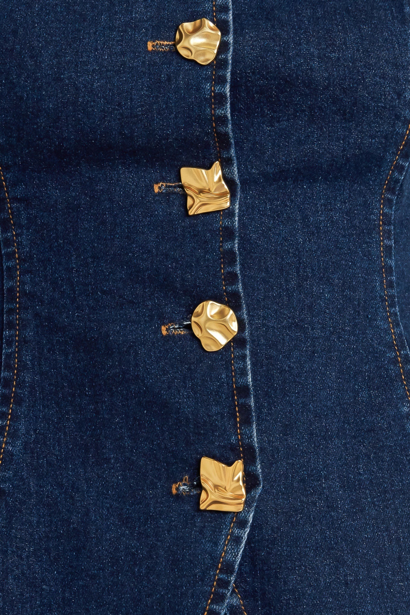 QUIET LUXE DENIM TOP