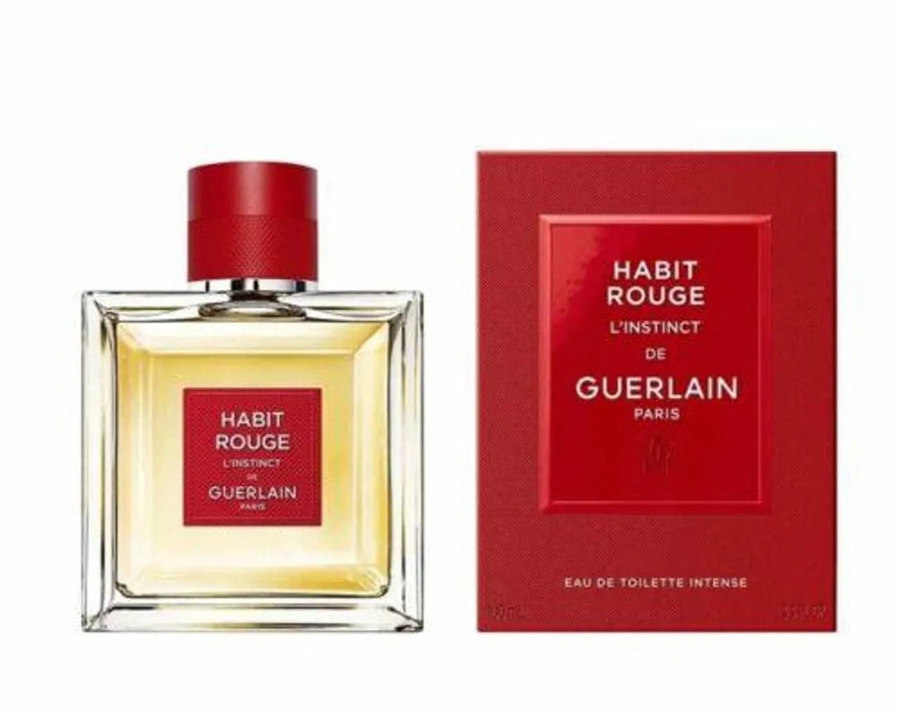 Habit Rouge L'instinct By Guerlain For Men 3.3 oz Eau De Toilette Spray