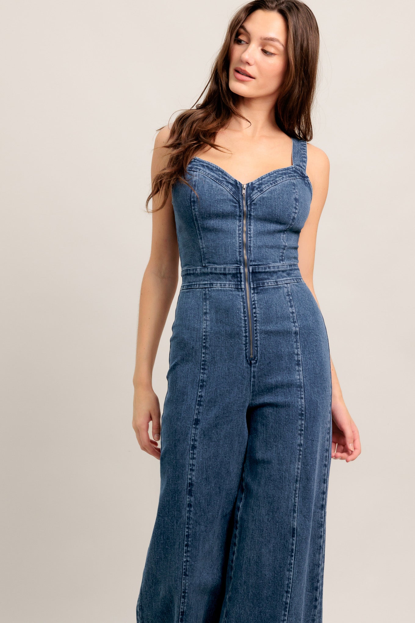 THE PERFECT FIT DENIM JUMPSUIT