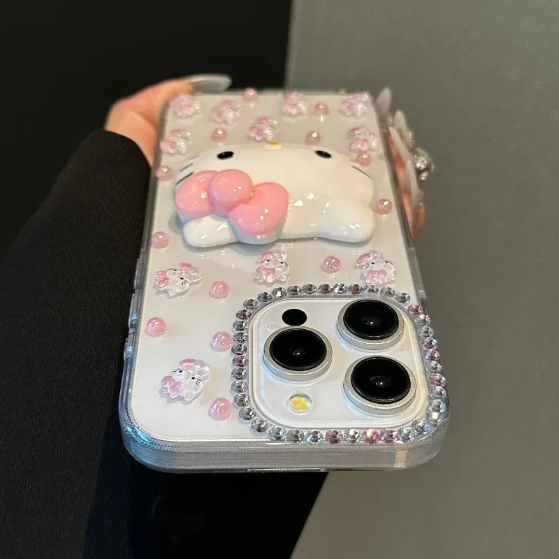 Kawaii Hello Kitty Cartoon  Phone Case Suitable For iPhone