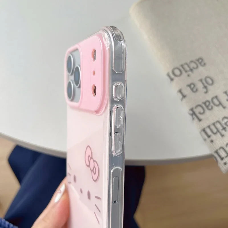 Kawaii Sweet Pink Cartoon Cute Hello Kitty Cat Phone Case For iPhone