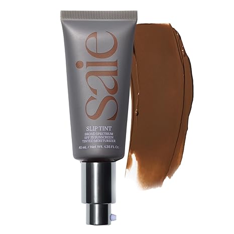 Slip Tint Tinted Moisturizer with SPF 35 - Light Coverage, Glowy Skin Tint & Mineral Sunscreen for Face with Hydrating Hyaluronic Acid - Summer Makeup Essential - Shade Three + Half (1.35 Oz)