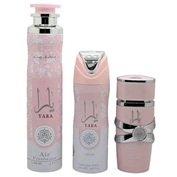 The Yara By Lattafa For Women EDP Spray (3pc Gift Set)