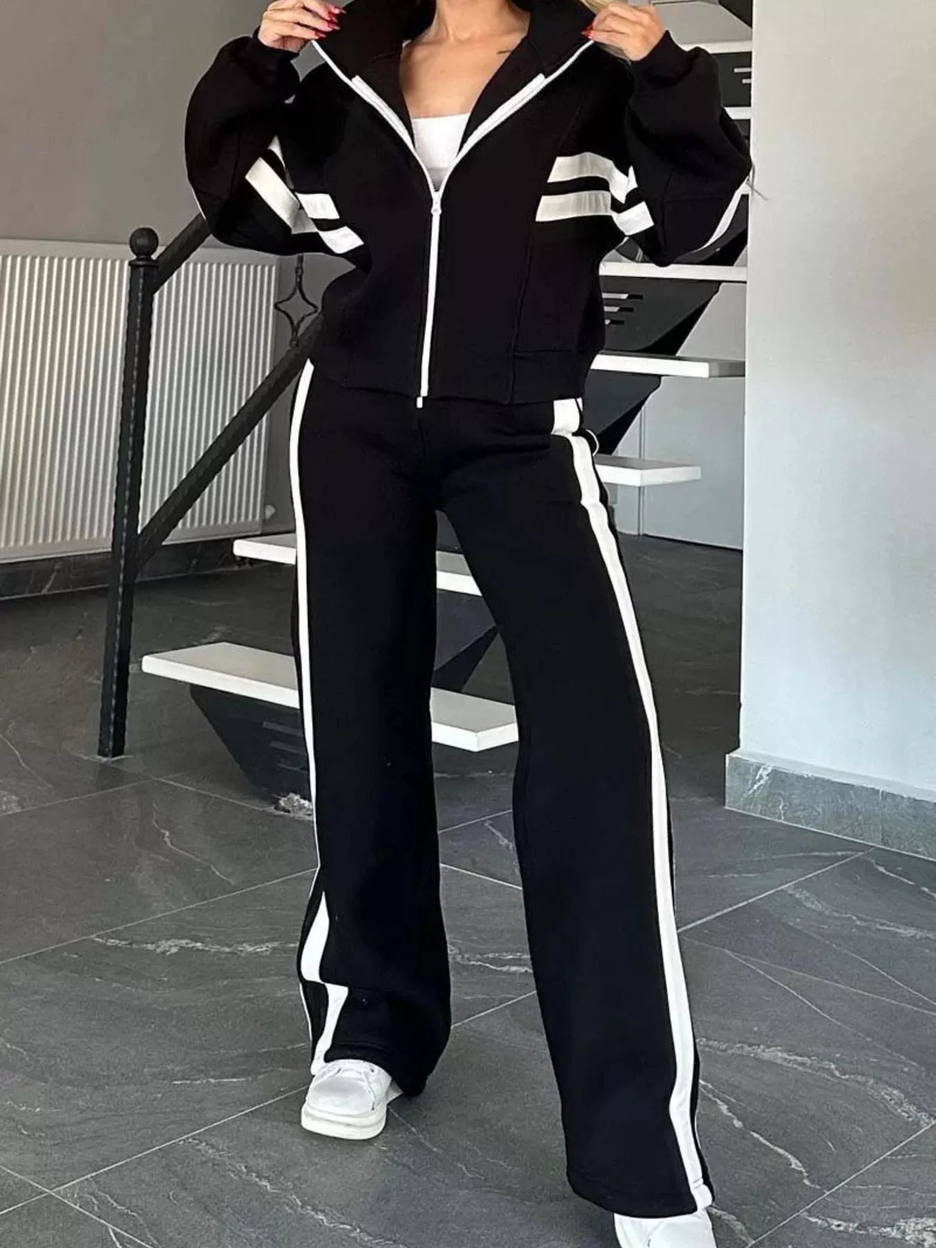 ZipStripe Plus: Full-Size Jacket & Pants Set