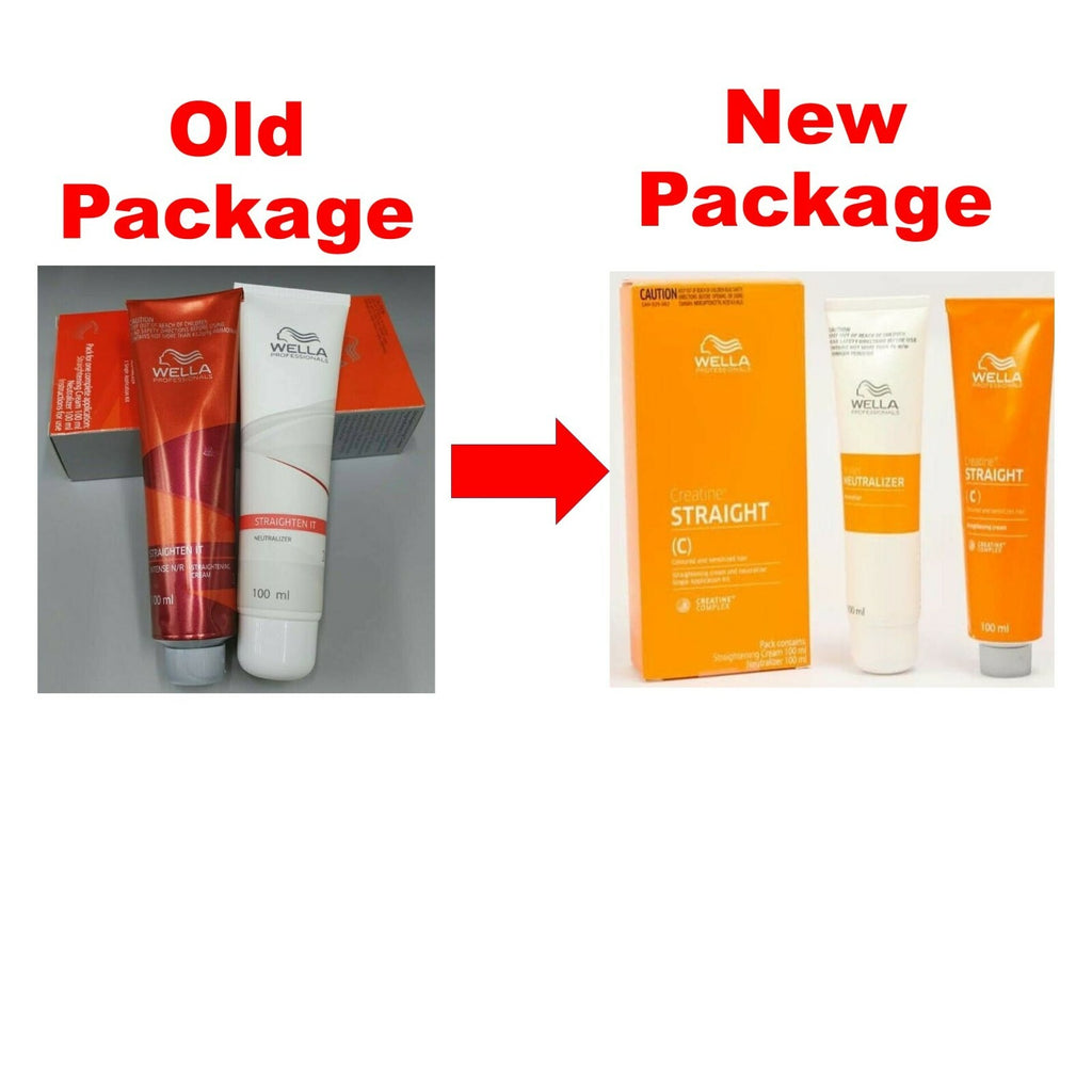 6X WELLA WELLASTRATE Permanent Straight System Hair Straightening Cream # MILD