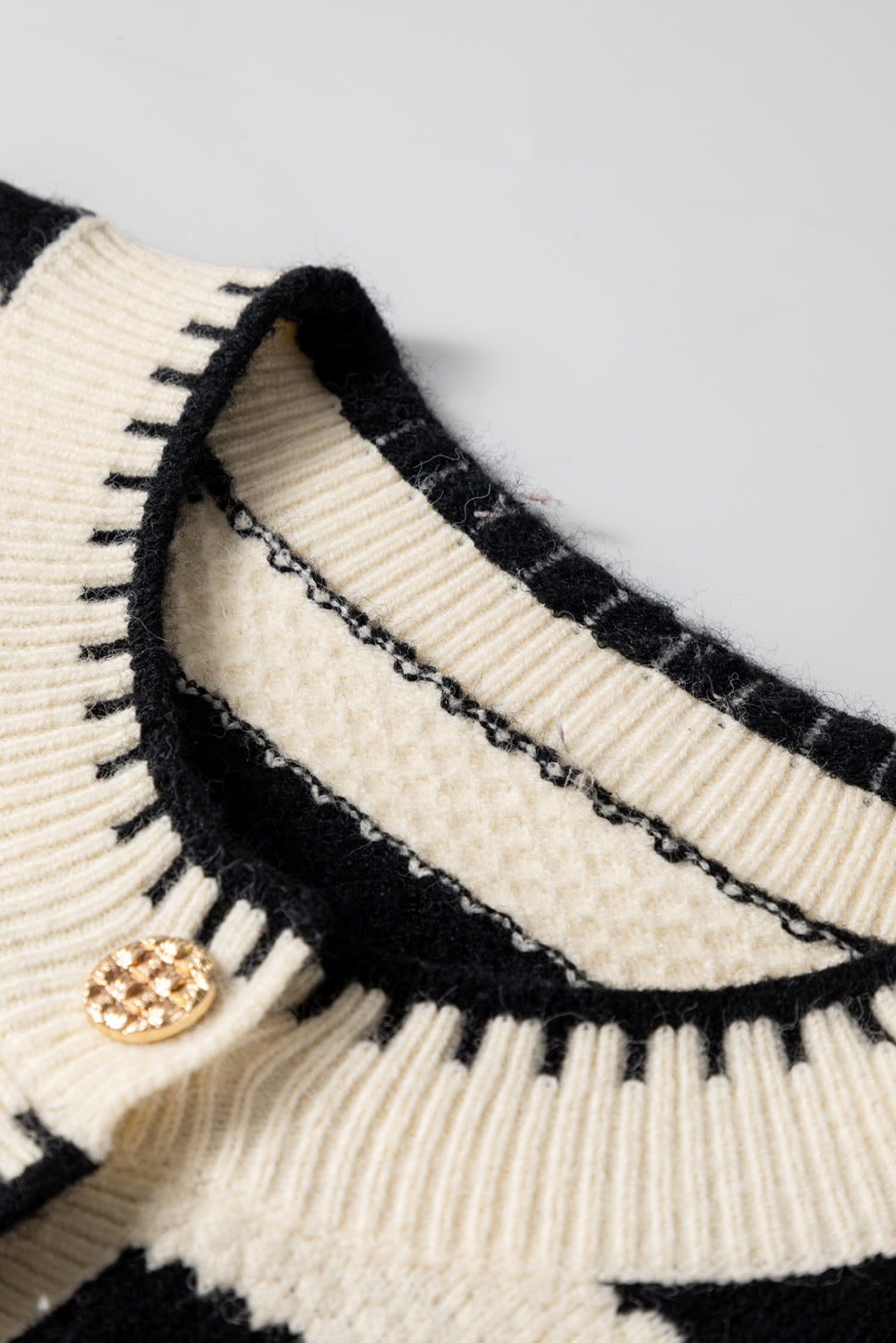 Rylee Stripe Button Cardigan Sweater