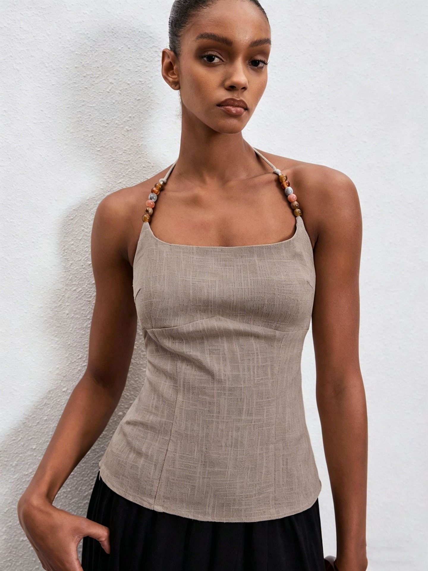 Women's Slim-fit Square-neck Slip Top