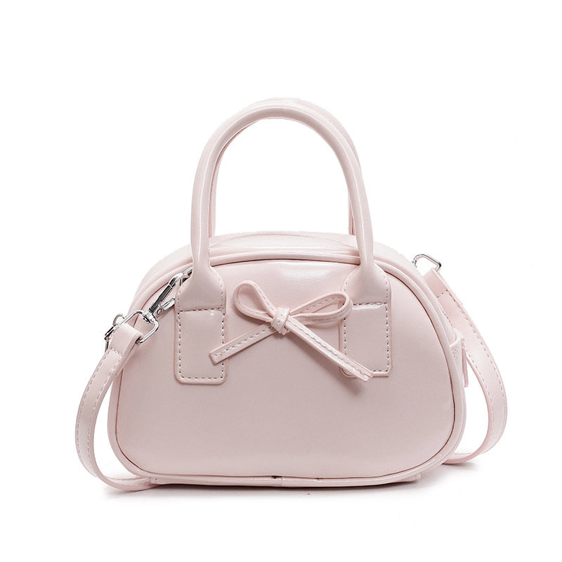 Cross-border Hot Sale Advanced Texture Oil Wax Leather Hand Carrying Bowling Bag