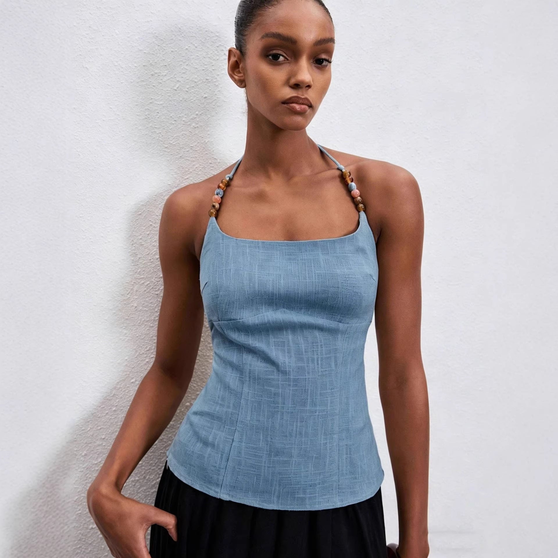 Women's Slim-fit Square-neck Slip Top