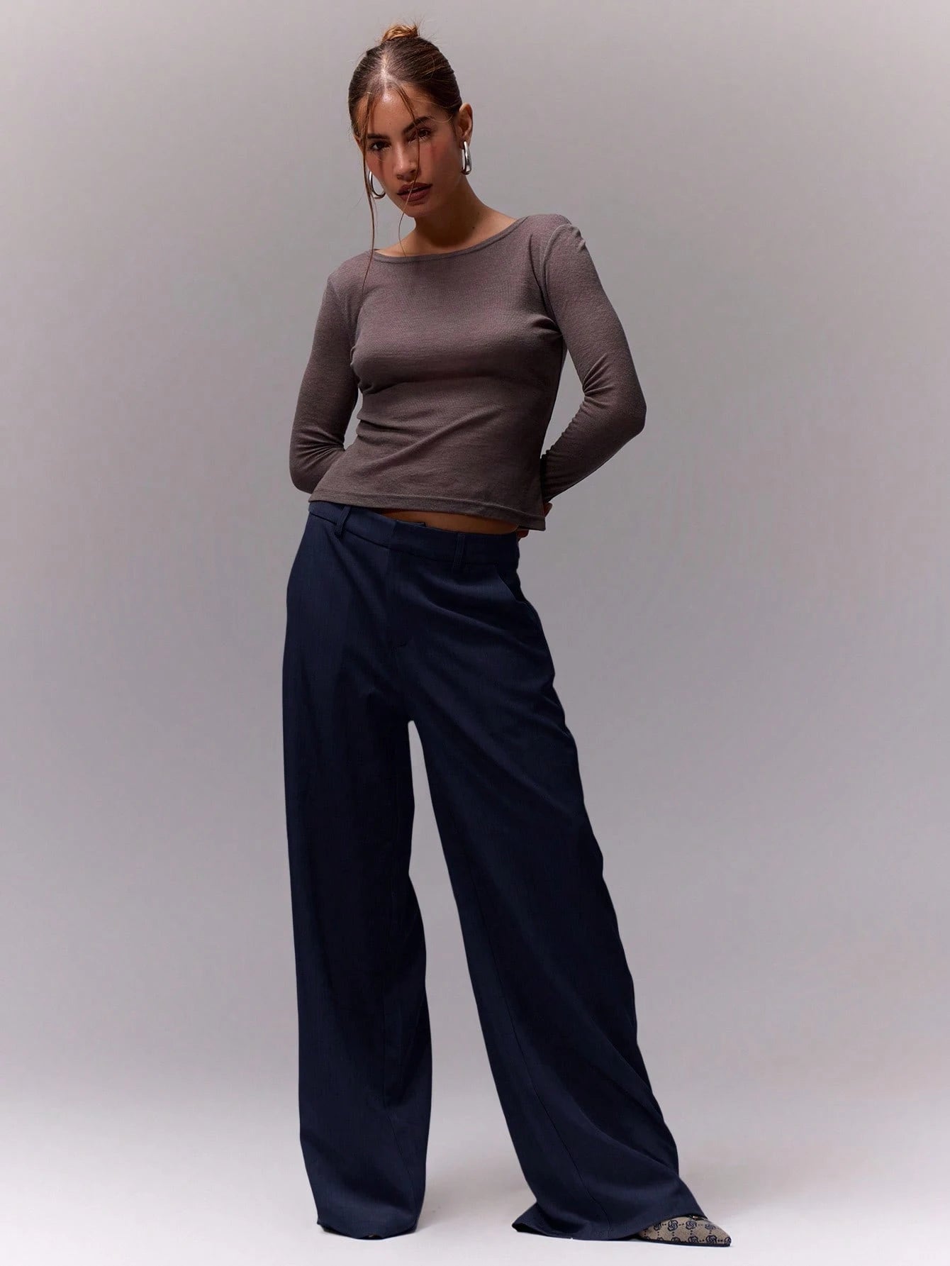 MUSERA Business Office,Work Loose Fit Tailored Pants Old Money Casual, Beachwear, Holiday Fall Autumn Winter