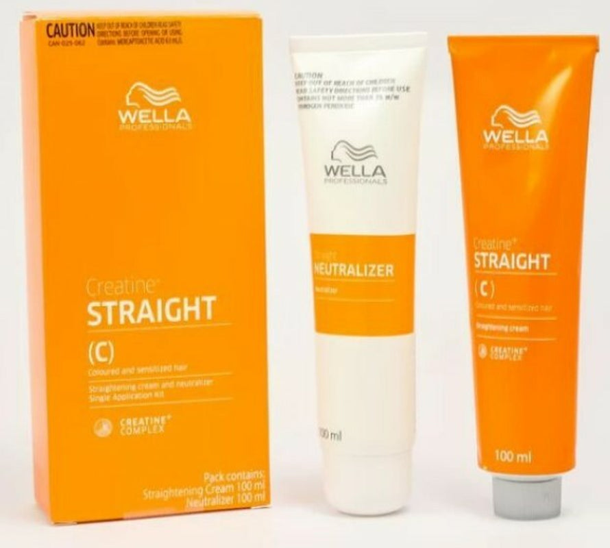 6X WELLA WELLASTRATE Permanent Straight System Hair Straightening Cream # MILD