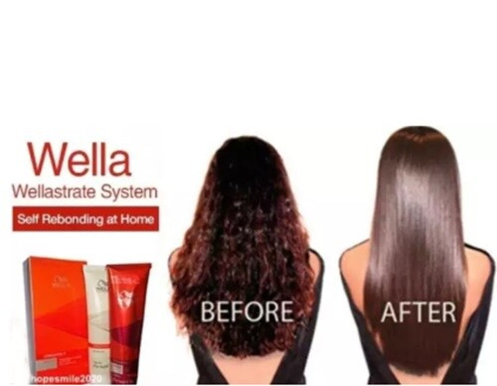 6X WELLA WELLASTRATE Permanent Straight System Hair Straightening Cream # MILD