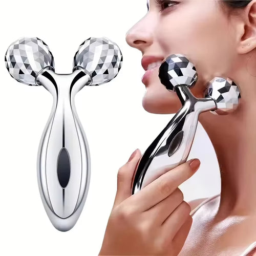 3D Roller Massager Facial Beauty Device for Muscle Lifting & Skin Care Manual Massager for Women Men