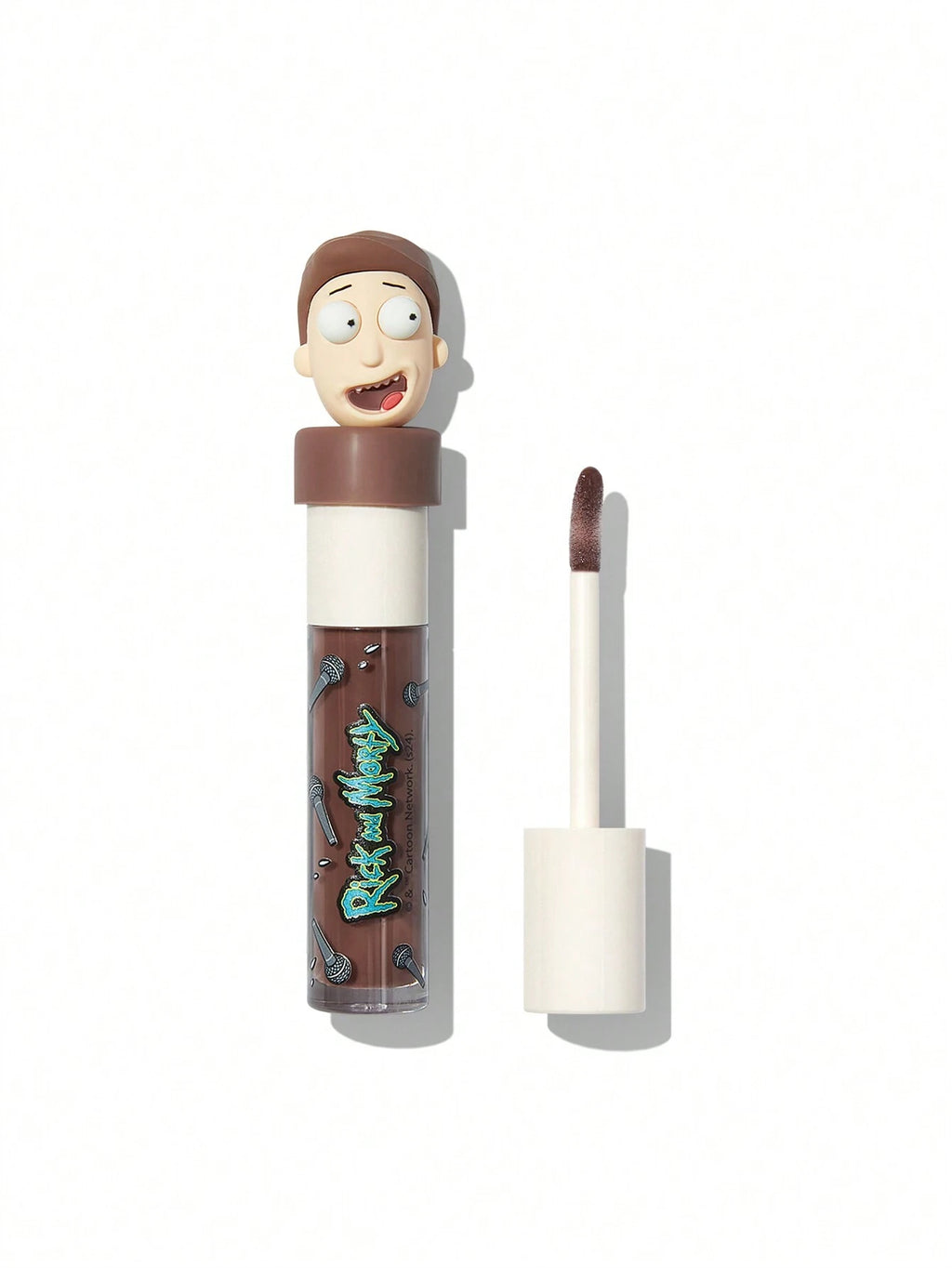 Rick and Morty X SHEGLAM Family Counseling Lip Gloss-Jerry Moisturizing Brown High Shine Liquid Lipstick Vegan Fragrance-Free Non-Sticky Instant Volumising Lip Glaze Suitable for People with Dry Lips Lip Makeup Lip Combo Brand Beauty Makeup Face Paint Cos