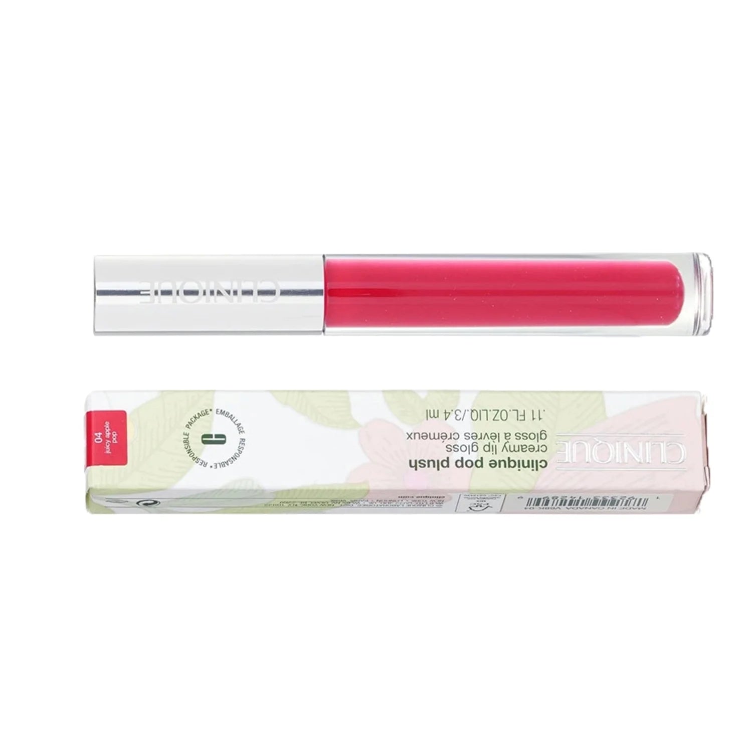 Pop Plush Creamy Lip Gloss in 04 Juicy Apple Pop, 3.4 Ml / 0.11 Oz