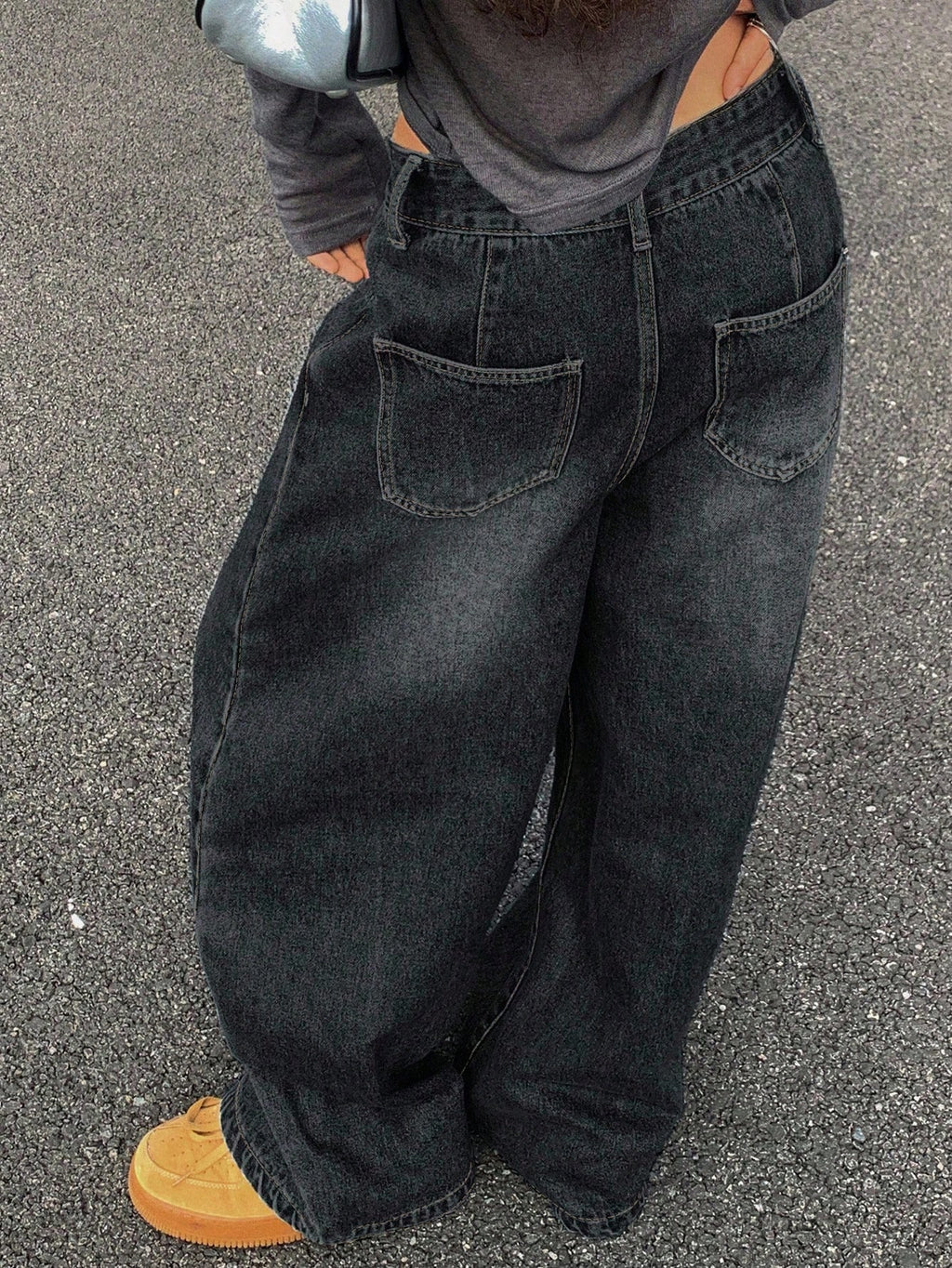 DAZY Loose Fit Straight Leg Women'S Jeans,Baggy Jeans