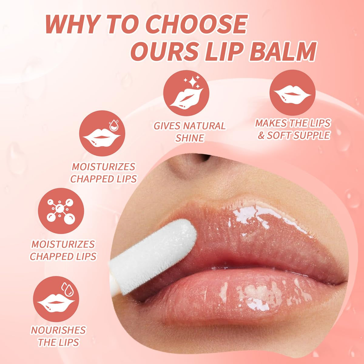 Korean Lip Oil - Fruity Flavor Lip Glow Oil, Moisturizing Hydrating & Nourishing Non-Stick Cup Transparent Plumping Lip Gloss for Dry Lips & Lip Care (07#Coconut)