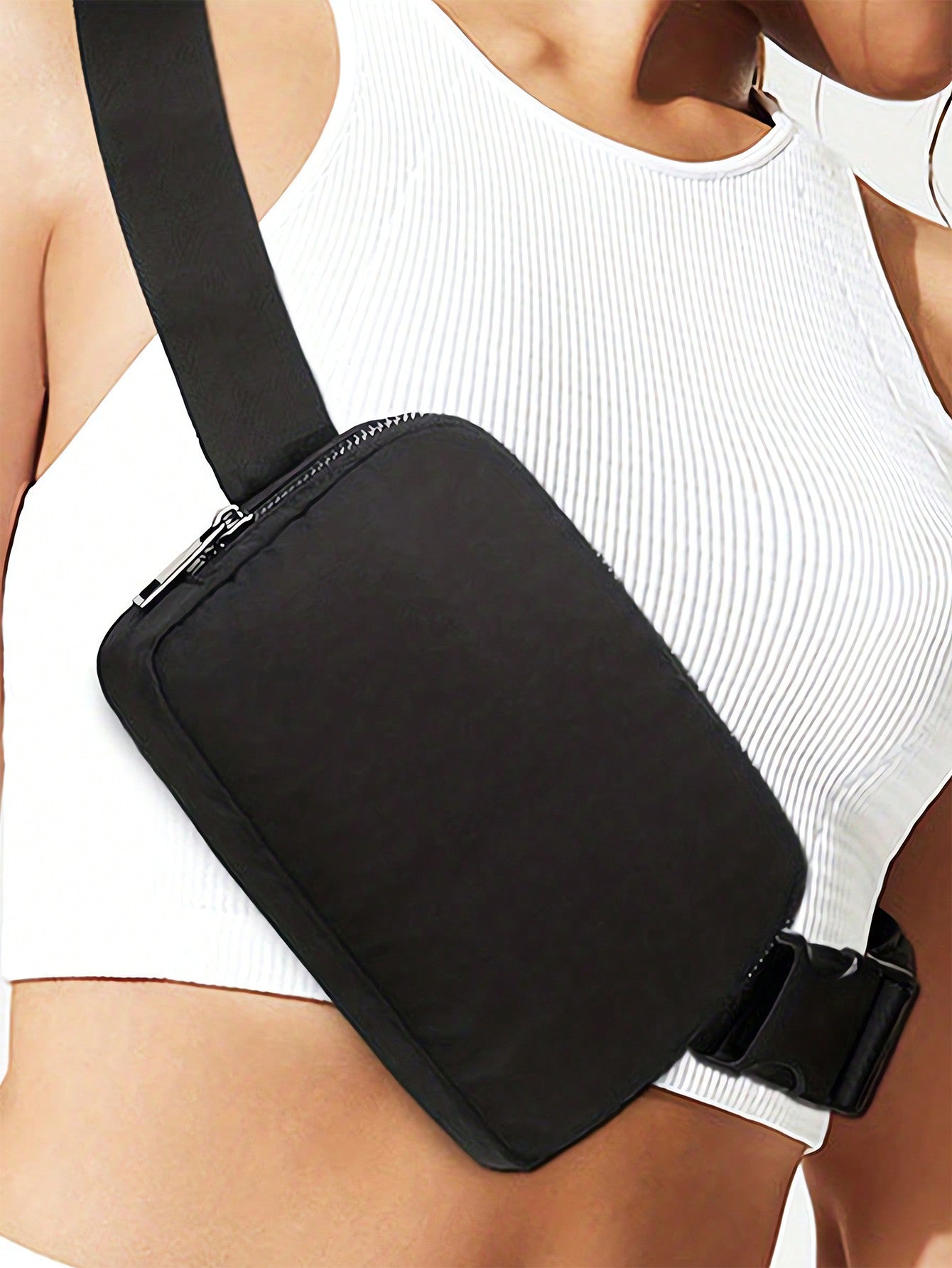 Adjustable Waterproof Waist Bag Fanny Outdoor Sports Cross Body Bag Leisure Waterproof Mobile Phone Pack Pack for Men and Women Mobile Phone Pouch Multi-Layer Sports Chest Bag for Gym Fitness Workout Travel Work Fanny Pack and Waist Bag for Travel Running and Hiking Commuting Multi Functional Cross Body Chest Bag Fanny Pack Pouch Unisex Streetwear Fanny Pack