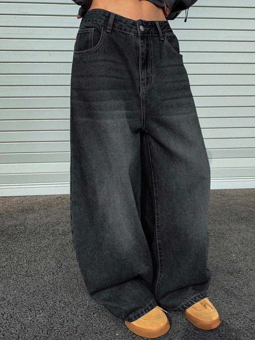 DAZY Loose Fit Straight Leg Women'S Jeans,Baggy Jeans