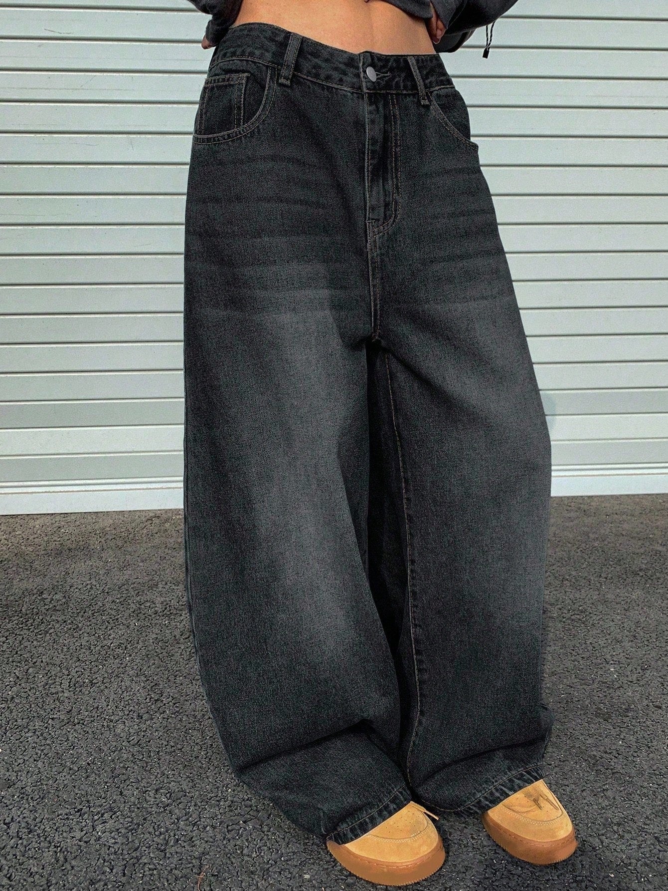 DAZY Loose Fit Straight Leg Women'S Jeans,Baggy Jeans