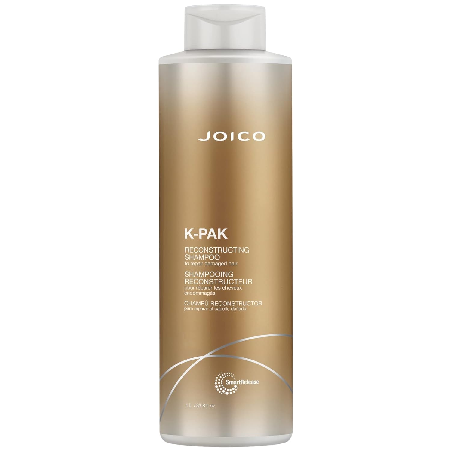 K-PAK Daily Reconstructing Shampoo | for Damaged Hair | Repair Damage & Prevent Breakage | Double Hair Strength | Boost Shine | with Keratin & Guajava Fruit Extract