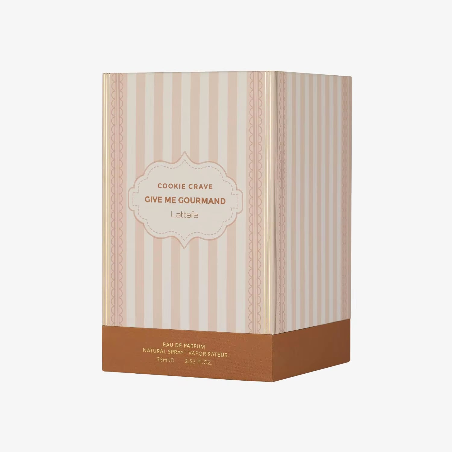 Lattafa Cookie Crave Eau De Parfum, Give Me Gourmand Collection, 75Ml Spray, Sweet Vanilla Cookie Scent, Cocoa Butter and Sugar