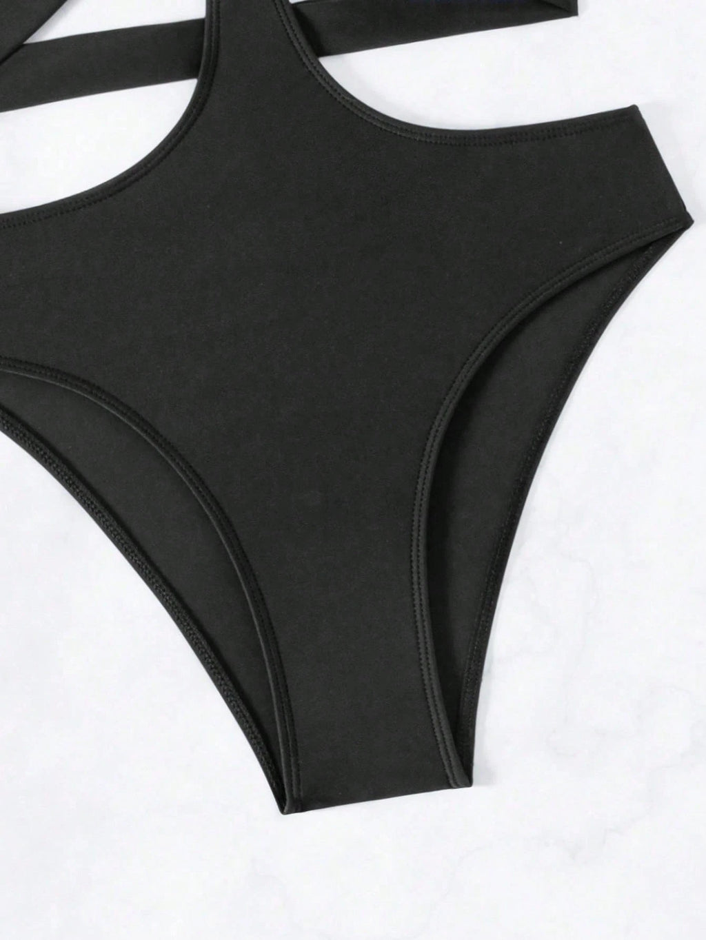 Swim Vcay Summer Beach One Piece Swimsuit with Hollow Out Design and Circle Decorations