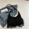 Womens Bohemian Retro Tassel Shoulder Crossbody Bag