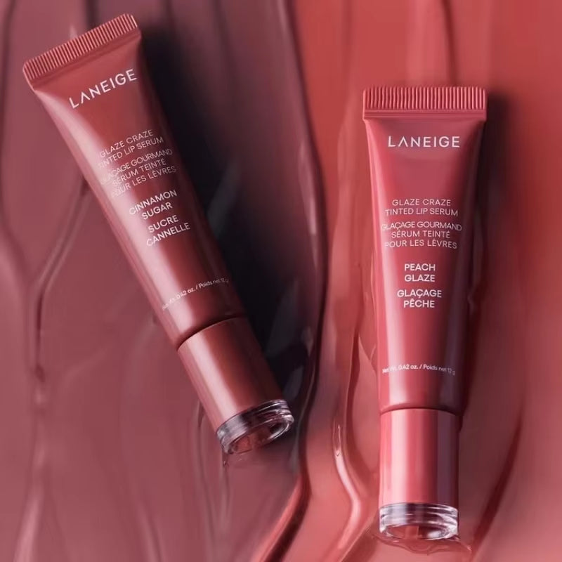 Glaze Craze Tinted Polypeptide Lip Serum Balm Original Lip Glaze Moisturizing Care Lipstick Colorful Lips Gloss Makeup Beauty