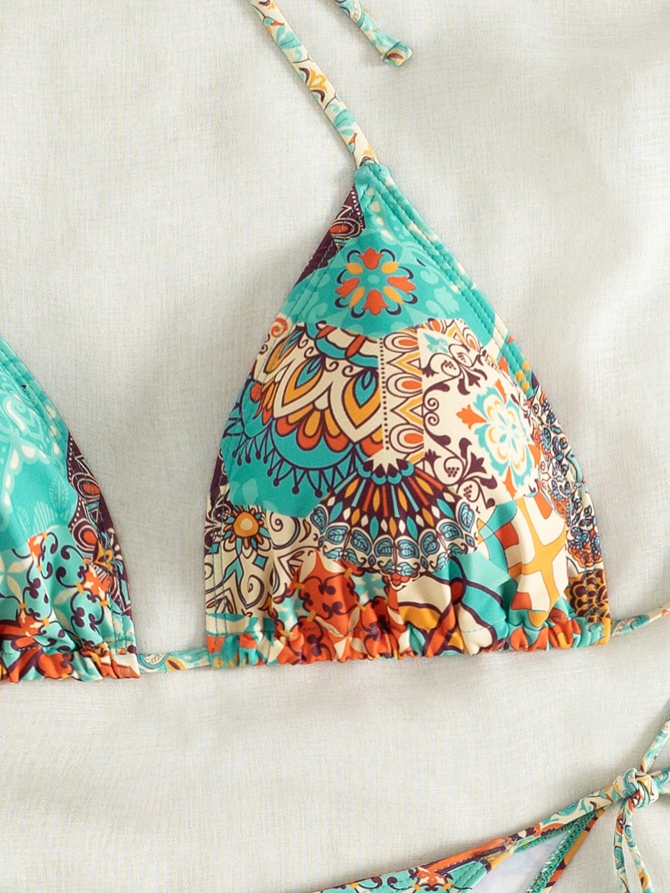 Swim Random Printed Bikini Set for Summer Beach Vacation